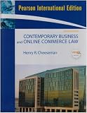 Contemporary Business and Online Commerce Law: Legal, Internet, Ethical, and Global Environments