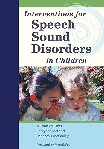 Interventions for Speech Sound Disorders in Children (CLI)