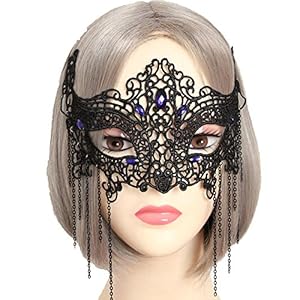 Venice Performance Halloween Party Cosplay Costume Tassel Lace Masquerade Mask (01)