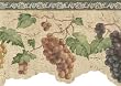 Navy Grapes Wallpaper Border