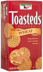 Toasteds Crackers, Wheat, 8-Ounce Boxes (Pack of 6)