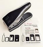 【Amazon出荷】SIMパンチ(micro/nano 対応SIMカッター)iPhone5/iPhone4S/4用 + SIM変換アダプター3点セットが2セット(標準, マイクロ, nano) + SIMリリースピン2本 + SIMシール付