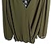Merryfun Women's Sexy Long Sleeve Blouse V Neck Hollow Chiffon Top T-shirt