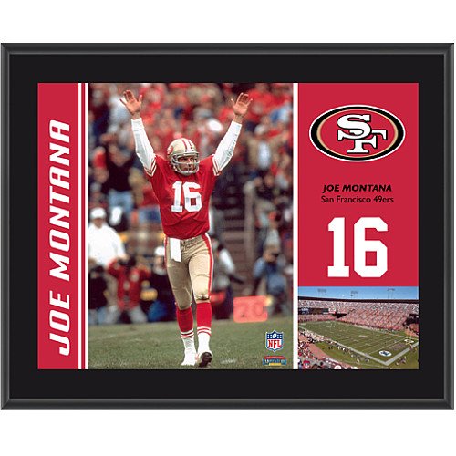 Mounted Memories San Francisco 49ers Joe Montana 10.5 x 13 Sublimated Plaque