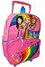 Bratz Girls Rainbow Pink Rolling Backpack Large