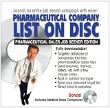 Pharmaceutical Sales Desktop Job Search Tool CD