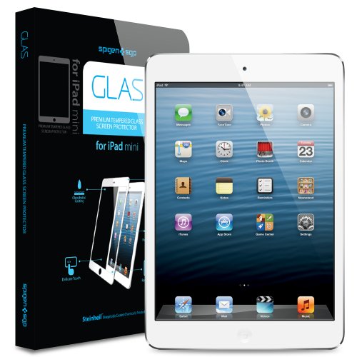 SPIGEN SGP GLAS Premium Tempered Screen Protector for iPad mini - White (SGP10124)