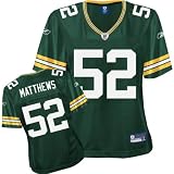 Reebok Green Bay Packers Clay Matthews Women's Premier Jersey Medium
