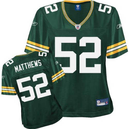 Reebok Green Bay Packers Clay Matthews Women's Premier Jersey Small