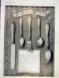 ADVERT COMMUNITY PLATE SILVER CANTEEN ONEIDA PRINT 1914