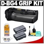 Pentax D-BG4 Battery Grip Kit for Pentax K-7 Digital SLR Camera + (2) Spare D-LI90 Batteries + Accessory Kit