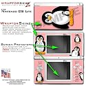 Nintendo DS Lite Penguins On Pink WraptorSkinz Skin Kit by TuneTattooz TM