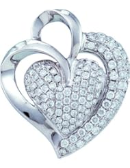 1.0CTW DIAMOND HEART PENDANT