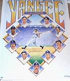 Joe Dimaggio Autographed New York Yankees Legends Limited Edition 25 x 32 Lithograph by Ron Lew