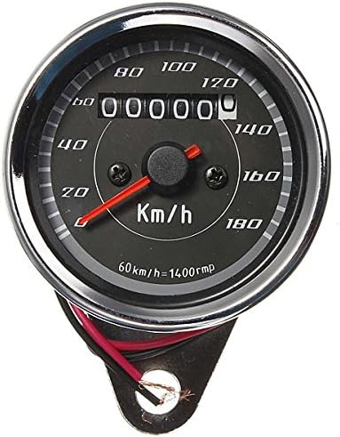 New Brand Motorcycle Odometer Speedometer Gauge Meter Dual Color LED Back Light