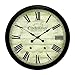 Infinity Instruments Chester Clockmaker - Large Metal Wall Clock