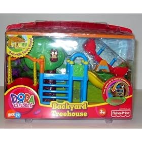 Dora's Backyard Playset - Dora the Explorer Talking House by Fisher-Price