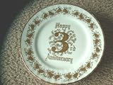 Norcrest Fine China Anniversary Celebration Dessert Plates - Various years - your choose which year you want