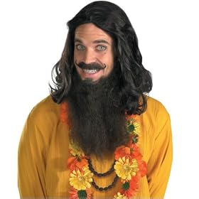 Love Guru Wig and Beard Adult (Standard (One-Size))