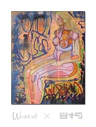 WishKid x 8&9 Acrylic Mixed Media on Canvas Painting Large "In All Her Glory"