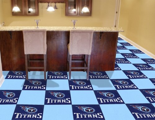 Tennessee Titans Rubber Backed Carpet Tiles Modular Flooring