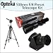 Opteka 500mm f/8 High Definition Preset Telephoto Lens + Lens Converter To Telescope Kit + Opteka 70