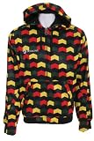 Sessions Men's Zigzag Softshell Hoodie - Rasta Zig Zag M