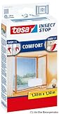 Tesa 55396-20-00 Fliegengitter wei&szlig; 130 x 130 / Comfort-Fenster