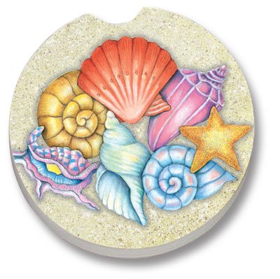 Sea Shells Car Coaster, Single
