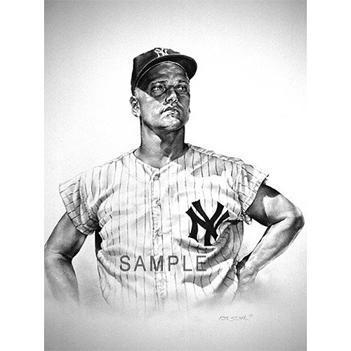Legendary Sports Prints New York Yankees Vintage Roger Maris - Small Unframed Giclee