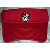 Georgia Bulldogs Mascot NCAA Adjustable Visor (Team Color)