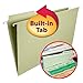 Smead FasTab Hanging File Folder, 1/3-Cut Built-in Tab, Legal Size, Moss, 20 Count (64083)