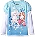 Disney Girls' Toddler Girls' Frozen Elsa/Anna Believe L/s 2-Fer T-Shirt