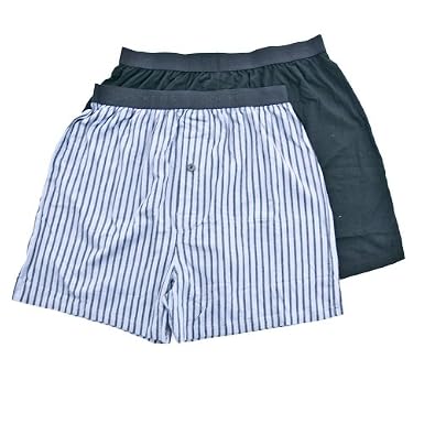 Dockers Men’s Two Pack Stretch Boxer, Black, Small