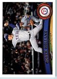 2011 Topps Baseball Card # 413 Derek Holland - Texas Rangers - MLB Trading Card (Series 2) in a Protective Screwdown Case