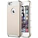 ULAK iPhone 6s Case, iPhone 6 Case, Colorful Series Slim Hybrid Dual Layer Scratch Resistant Hard Back Cover Shock Absorbent TPU Bumper Case for Apple iPhone 6/6s 4.7 inch (Gold/White)