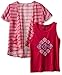 Dream Star Girls' Aztec Printed Komono with Screen Tank 2 Piece Set