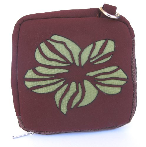 Cutwork Small Change - iPod Shuffle - Gadget - Coin Purse Bag Case Holder Pouch Burgundy Green