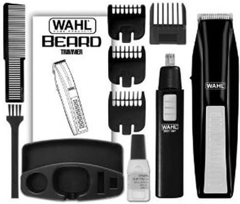 Wahl 5537-1801 Cordless Battery Operated Beard Trimmer Ear/Nose/Brow Trim