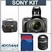 Sony (alpha) A230 DSLR Camera Two Lens Kit,With 18-55mm, 55-200mm SAM Lenses, 8GB SD Memory Card, Camera System Bag,