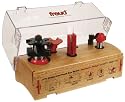 Freud 98-317 5 Piece French Door Router Bit Set - Divided Lite - Roundover Profile 98-307 + 98-327 - 1/2-Inch Shank