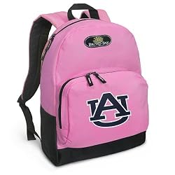 Auburn Backpack Pink Auburn Tigers for Travel, Daypack CUTE School Bags Best Unique Cute Gifts for Girls, Students Ladies -