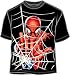 Spiderman JUMBO WEB Marvel Comics Adult Black Tee T-shirt, Large