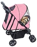 Pet Supplies : Happy Trails Plus Pet Stroller Pink Ice