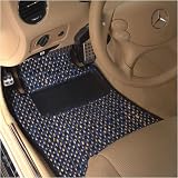 Aston Martin DB9 Coupe Coco Black/Gray 2 Pc Front Floor Mat Set 2005 - 2009