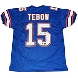 Tim Tebow Autographed Florida Gators (Blue #15) Custom Jersey - Tebow Holo at Amazon.com