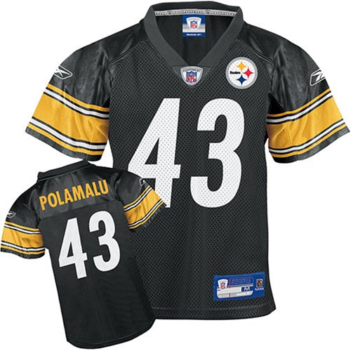 Troy Polamalu Pittsburgh Steelers Black Toddler NFL Football Jersey