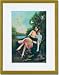 Gold Framed/Matted Print 17x23, Melanie and Natalie
