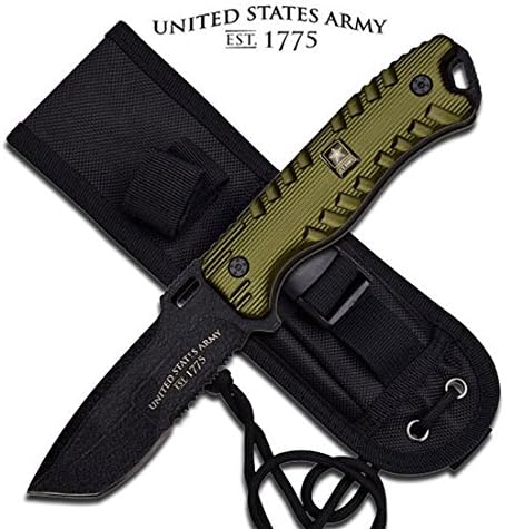 A-1016GN U.S ARMY 9.25" FIXED BLADE n1CCO KNIFE ALUMINUM 7wlDI2 HANDLE fjkio vbnjd34 ghjer46777 g789876bnmjk ghhui7wertvblk FIXED BLADE KNIFE9.25" FIXED BLADE KNIFE4" LENGTH STAINLESS STEEL BLADEBLACK WRINKLE PAINT HALF SERRATED BLADEGREEN ALUMINUM QrwTl HANDLE FULL TANG CONSTRUCTIONHANDLE FjPFPy9P WITH LANYARD HOLEINCLUDES NYLON SHEATH
