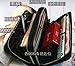 Big Mango Long Business Style Floating Dot Print Cellphone Leather Two Zipper Wallet Case for Apple iPhone 4, 4s, iPhone 5, 5s, 5c, Samsung Galaxy S4, S3, HTC, Blackberry, MP3 - Black